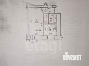 1-к квартира, вторичка, 29м2, 4/5 этаж