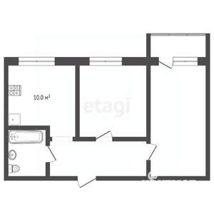 2-к квартира, вторичка, 63м2, 5/13 этаж