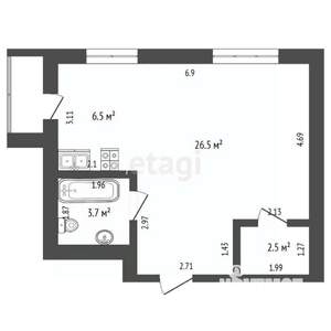 1-к квартира, вторичка, 39м2, 15/16 этаж