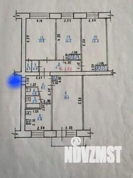 4-к квартира, вторичка, 77м2, 3/5 этаж