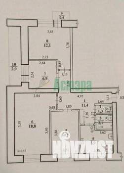 4-к квартира, вторичка, 69м2, 7/9 этаж