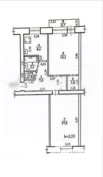 2-к квартира, вторичка, 46м2, 5/5 этаж