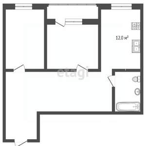 2-к квартира, вторичка, 73м2, 11/16 этаж