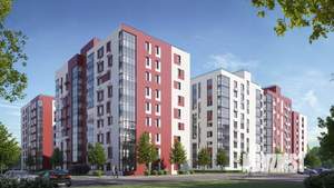 1-к квартира, строящийся дом, 46м2, 2/9 этаж