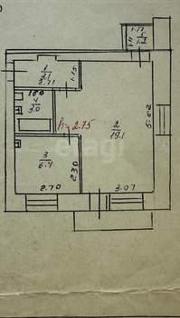 1-к квартира, вторичка, 33м2, 2/3 этаж
