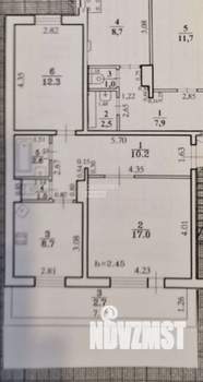 2-к квартира, вторичка, 52м2, 1/5 этаж