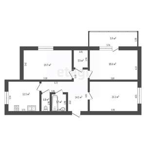 3-к квартира, вторичка, 95м2, 8/16 этаж