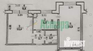 2-к квартира, вторичка, 41м2, 5/5 этаж