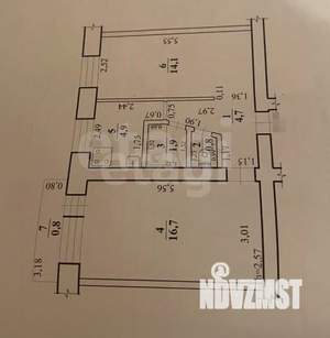 2-к квартира, вторичка, 45м2, 4/5 этаж