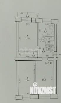 3-к квартира, вторичка, 59м2, 5/5 этаж