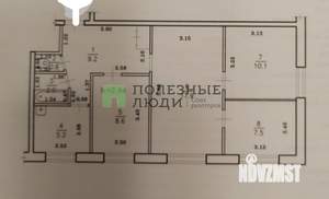 3-к квартира, вторичка, 61м2, 1/5 этаж
