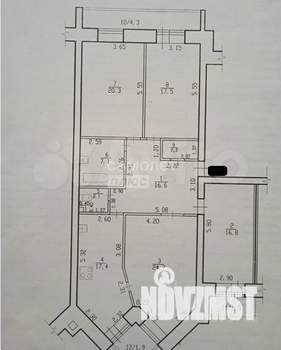 4-к квартира, вторичка, 132м2, 2/9 этаж