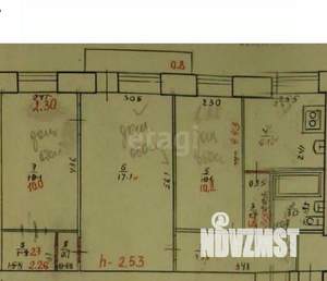 3-к квартира, вторичка, 55м2, 4/5 этаж