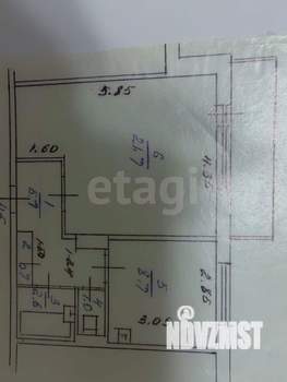 1-к квартира, вторичка, 40м2, 2/10 этаж