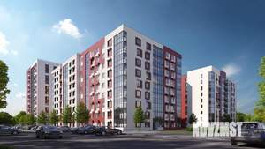 1-к квартира, строящийся дом, 45м2, 2/9 этаж