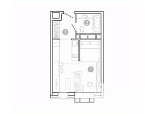 1-к квартира, вторичка, 29м2, 3/15 этаж