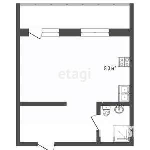 Студия квартира, вторичка, 32м2, 9/9 этаж