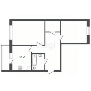 2-к квартира, вторичка, 71м2, 8/16 этаж