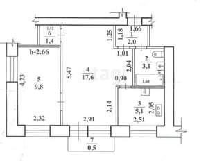 2-к квартира, вторичка, 39м2, 2/3 этаж