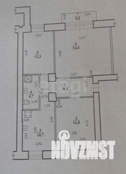 3-к квартира, вторичка, 79м2, 4/4 этаж