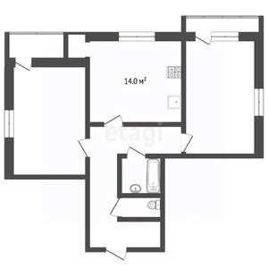 2-к квартира, вторичка, 84м2, 6/9 этаж