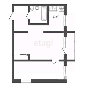 2-к квартира, вторичка, 42м2, 2/5 этаж