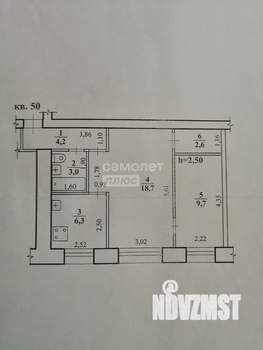 2-к квартира, вторичка, 45м2, 2/5 этаж