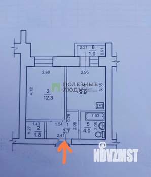 1-к квартира, вторичка, 32м2, 4/9 этаж